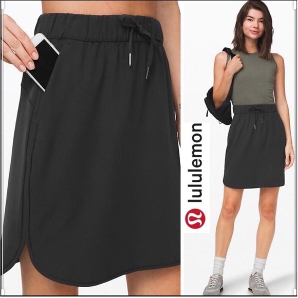 Lululemon On the Fly Skirt NWT Woven 2 Black - Picture 1 of 13